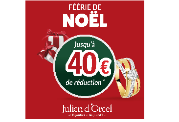 💥Jusqu'à-40€  chez Julien d'Orcel !