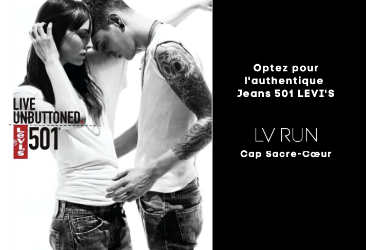 Optez pour l'authentique Jeans 501 LEVI'S chez LV RUN !